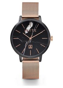 JETTE, Damen uhr, Rosegold / Schwarz