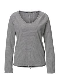 Marc O'Polo Marc O'Polo, Damen Longsleeve, Schwarz / Weiß