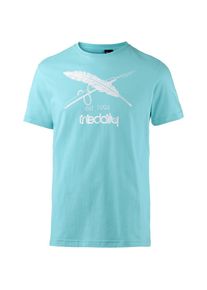 Iriedaily, Herren Print Shirt, Türkis / Weiß