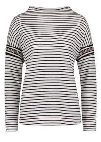 BETTY & CO Betty & Co, Damen Strickpullover, Rotmeliert / Schwarz / Wei&szlig;