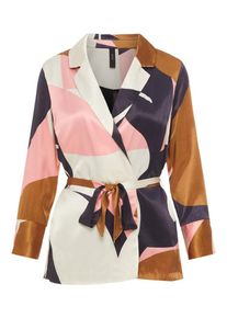 Y.A.S, Damen Blazer, Braun / Rosa / Schwarz / Weiß