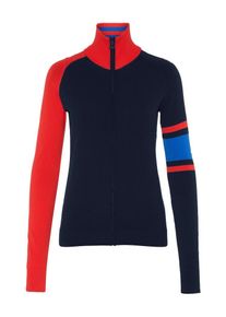 J. Lindeberg J.Lindeberg, Damen Trainingsjacke 'W Raven', Blau / Navy / Rot