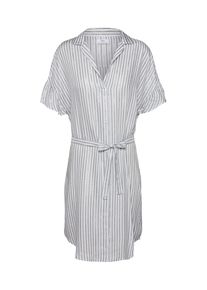 Le Temps Des Cerises, Damen Kleid 'PAULA', Grau / Weiß