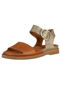 Shabbies Amsterdam, Damen Sandalen, Braun / Silbergrau