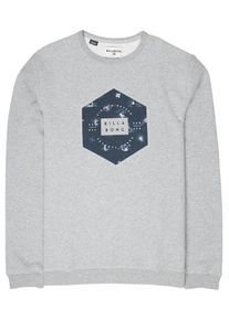 Billabong, Herren Sweatshirt 'Access Crew', Dunkelblau / Graumeliert / Wei&szlig;