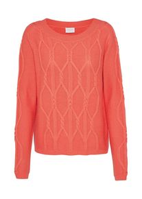 Vila, Damen Pullover 'VINTEGRATA', Koralle