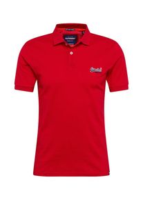 Superdry, Herren Poloshirt 'Mercerised Lite City', Rot