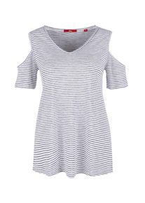 s.Oliver RED LABEL, Damen Ringelshirt, Dunkelblau / Weiß