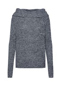 Q/S Designed By, Damen Pullover, Dunkelgrau / Wei&szlig;