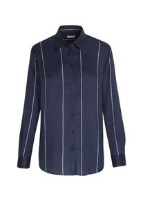 Seidensticker, Damen Hemdbluse 'Schwarze Rose', Blau / Wei&szlig;