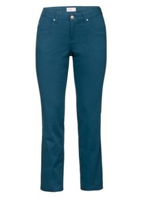 sheego Basic, Damen Basic Stretch-Hose "Die Gerade", Blau / Petrol