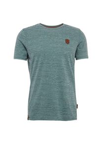 Naketano, Herren T-Shirt, Rauchblau / Schwarz