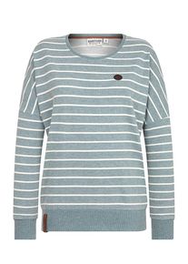 Naketano, Damen Sweatshirt, Pastellblau / Wei&szlig;
