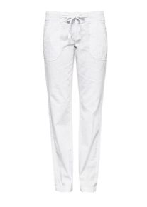 Q/S Designed By, Damen 'Abby' Wide: Hose aus Leinenmix, Weiß