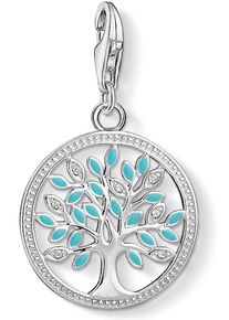 Thomas Sabo, Damen Charm-Einhänger 'Lebensbaum, 1469-041-17', Aqua / Silber / Weiß