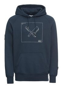 Distortedpeople, Herren Sweatshirts 'DNA Framed Raglan Hoodie', Navy / Weiß