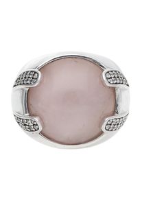 Esprit, Damen Fingerring Chione mit Zirkonia-Steinbesatz ELRG91449B, Rosa / Silber