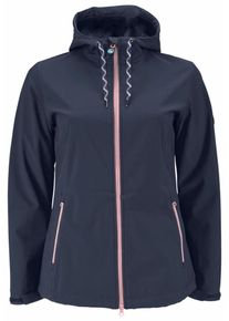 Polarino, Damen Softshelljacke, Marine / Rosa
