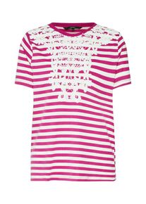 Véro Moda VERO MODA, Damen Shirt 'VMMONA SS', Fuchsia / Weiß