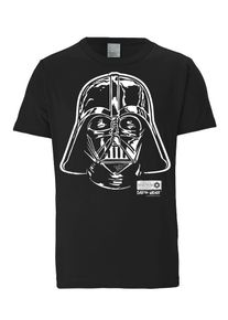 logoshirt, Herren T-Shirt 'Darth Vader', Schwarz / Wei&szlig;