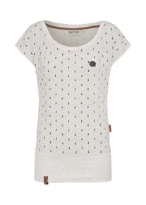 Naketano, Damen Shirt 'Wolle Ankerdizzel', Navy / Wei&szlig;