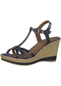 Tamaris, Damen Wedgesandale, Navy