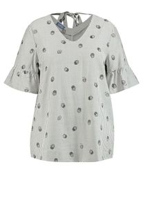 SAMOON, Damen Bluse, Pastellgrün / Weiß