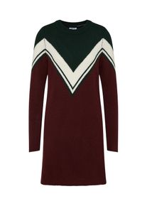 Noisy may, Damen Strickkleid, Burgunder