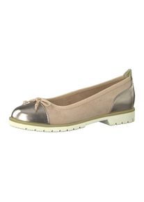 Marco Tozzi, Damen Ballerinas, Altrosa / Silber