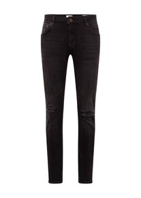 Your Turn YOURTURN, Herren Jeans 'Whiskered', Black Denim