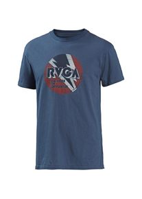 RVCA, Herren Shirt 'Volt', Marine / Hellgrau / Pastellrot