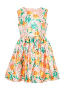 name it, Mädchen Kleid, Grün / Dunkelorange / Rosa