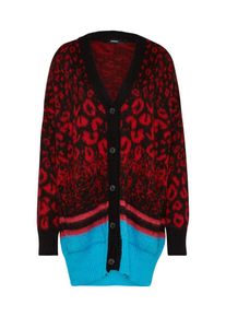Diesel, Damen Cardigan, Türkis / Merlot / Schwarz