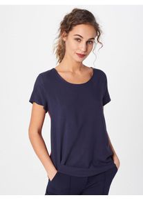Only, Damen Bluse 'FIRST SS PANEL', Nachtblau / Hellrot
