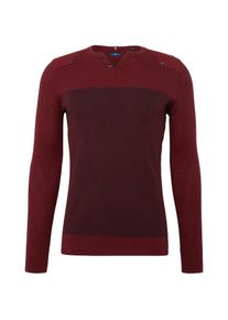 Tom Tailor, Herren Strickpullover, Rot / Burgunder