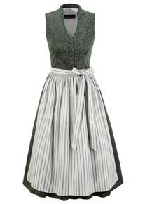 BERWIN & WOLFF BERWIN & WOLFF, Damen Dirndl, Grün / Weiß