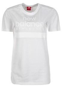 New Balance, Damen 'Athletics Mesh' T-Shirt, Wei&szlig;