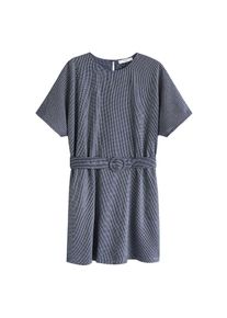 Mango, Damen Kleid 'Colorado-H', Navy / Weiß