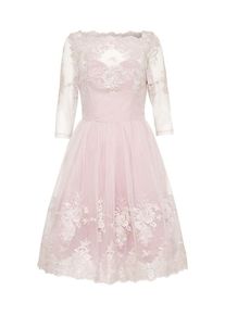 Chi Chi London, Damen Kleid 'Arlia', Rosé / Weiß