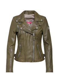 Freaky Nation, Damen Lederjacke 'Bikerprincess', Grün