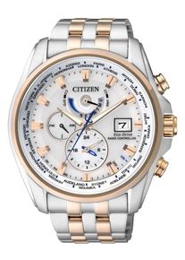Citizen, Herren Funkmultifunktionsuhr 'AT9034-54A', Gold / Silber