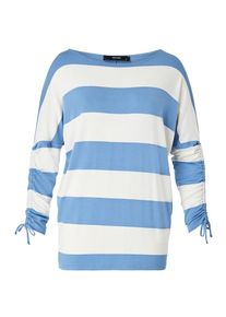 Hallhuber, Damen Shirt, Blau / Weiß