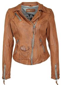 Freaky Nation, Damen Lederjacke 'BLIND TRUST', Braun