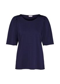 Filippa K, Damen Shirt 'Pleat Top', Navy