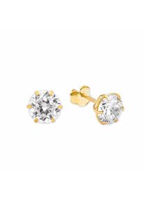 Amor, Damen Paar Ohrstecker, Gold / Silber