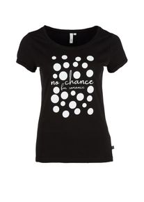 Q/S Designed By, Damen Jerseyshirt, Schwarz / Wei&szlig;
