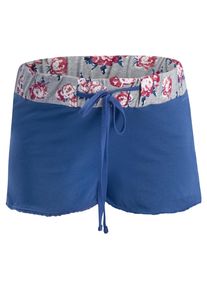 Esprit Maternity, Damen Schlafshorts, Blau / Graumeliert / Rostrot
