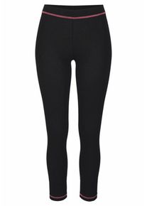 Vivance, Damen Leggings, Cyclam / Schwarz