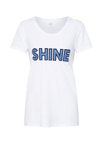GAP, Damen Shirt 'SH SS FAVE CREW GR', Wei&szlig;
