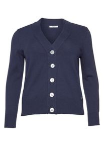 Tom Tailor, Damen Polo Team Strickjacke, Navy